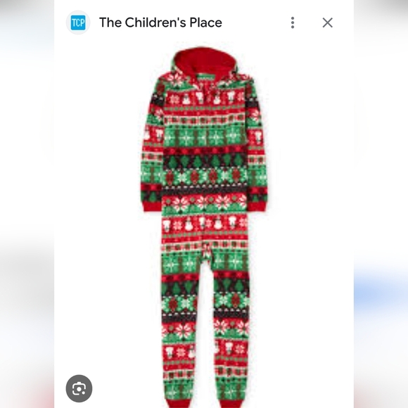 Adult Holiday Print Snowman Fleece One Piece Pajamas - By Children's Place XXL - Picture 6 of 12